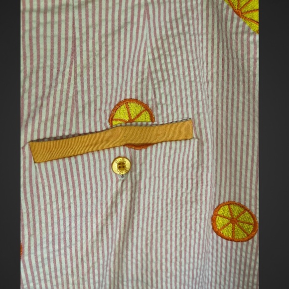 Lilly Pulitzer Vintage white label embroidered citrus orange skirt size 12 rare - Picture 6 of 7